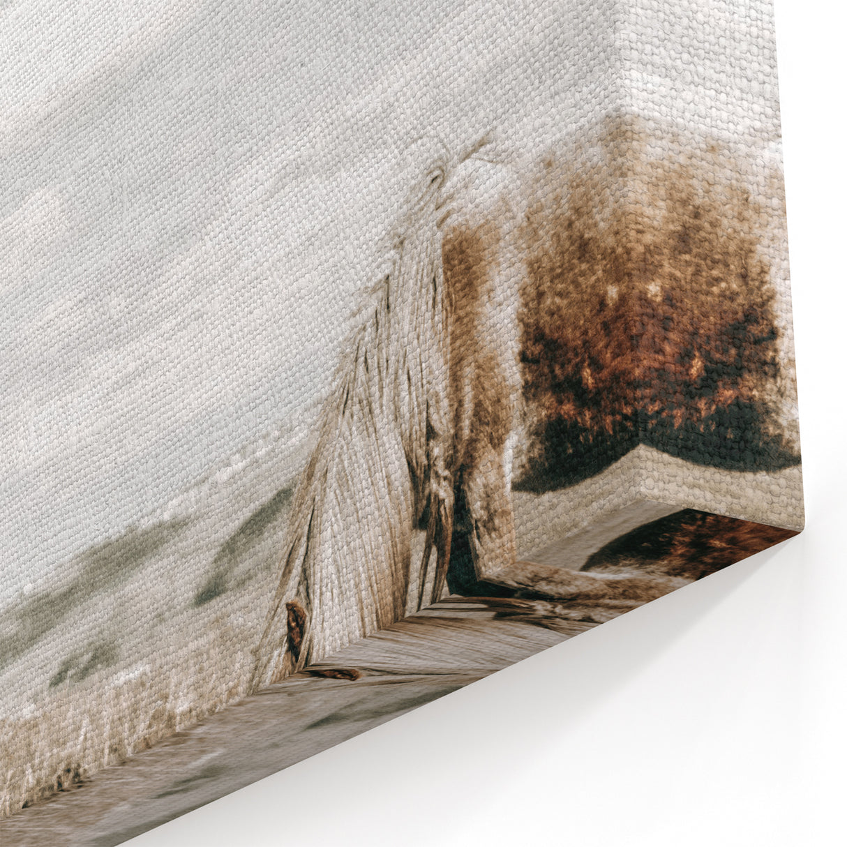 Farmhouse Wall Art: Horses Grazing in Rustic Meadow Country Décor