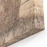 Farmhouse Wall Art: Large Hay Bale in Harvest Field Country Décor