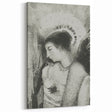 Victorian Lady with Halo Print - Elegant Gothic Portrait Wall Art
