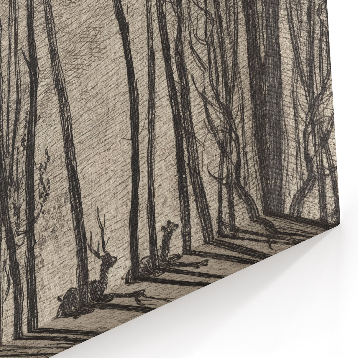 Enchanted Forest Scene - Mysterious Gothic Woodland Art Print