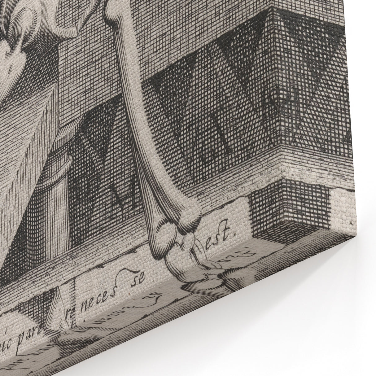 Skeleton with Hourglass - Gothic Memento Mori Art Print