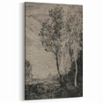 Medieval Gothic Canvas - Mysterious Landscape Dark Decor Style