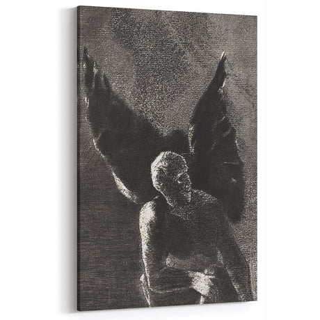 Vintage Gothic Angel Art - Dark Decor Style Mysterious Gothic Print
