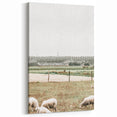 Farmhouse Wall Art: Rustic Country Style with Grazing Sheep Scene