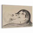 Memento Mori Gothic Art - Vintage Skeleton and Woman Gothic Print