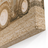 Farmhouse Wall Art: Tractor at Work for Rustic Country Farmhouse Decor