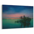 Texas Urban Landscape Canvas - Tranquil Dallas Cityscape Prints at Sunset