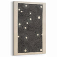Abstract Electric Wall Art - Monochrome Dotted Pattern in Black and White