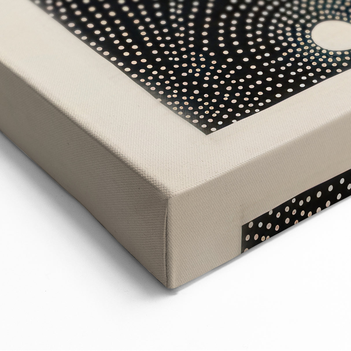 Abstract Electric Wall Art - Monochrome Dotted Pattern in Black and White
