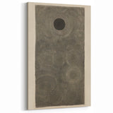 Electric Art Canvas - Intricate Monochrome Circular Dot Pattern Design