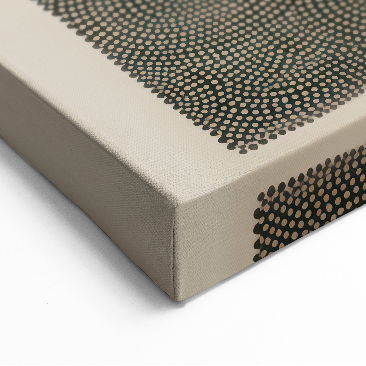 Electric Art Canvas - Intricate Monochrome Circular Dot Pattern Design