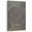 Abstract Electric Wall Art - Concentric Circular Dotted Pattern in Beige