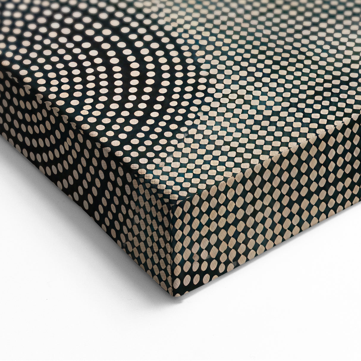 Abstract Electric Wall Art - Concentric Circular Dotted Pattern in Beige