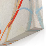 Electric Art Canvas - Dynamic Abstract Circles in Blue and Orange