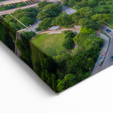 Houston Skyline Canvas - Aerial View of Texas Cityscape at Sunset