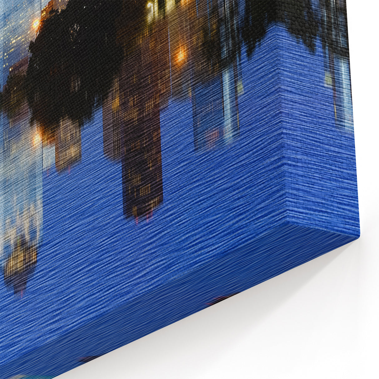 Houston Skyline Canvas - Vibrant Texas Cityscape Night Reflection Art