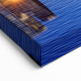 Houston Skyline Canvas - Vibrant Texas Cityscape Night Reflection Art