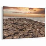 Northern Ireland Scenic Art – Giant's Causeway Sunset Wall Decor