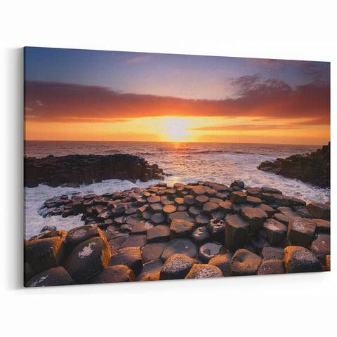 Giant's Causeway Art – Northern Ireland Coastal Sunset Print