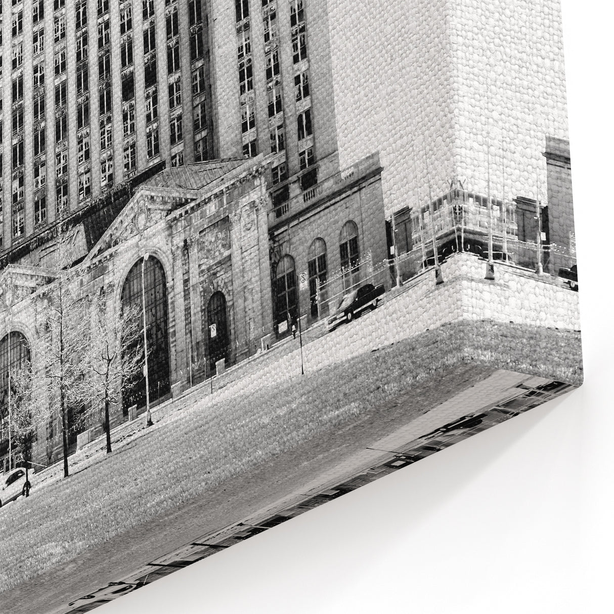 Detroit Architecture Print – Iconic Black and White Detroit Wall Art