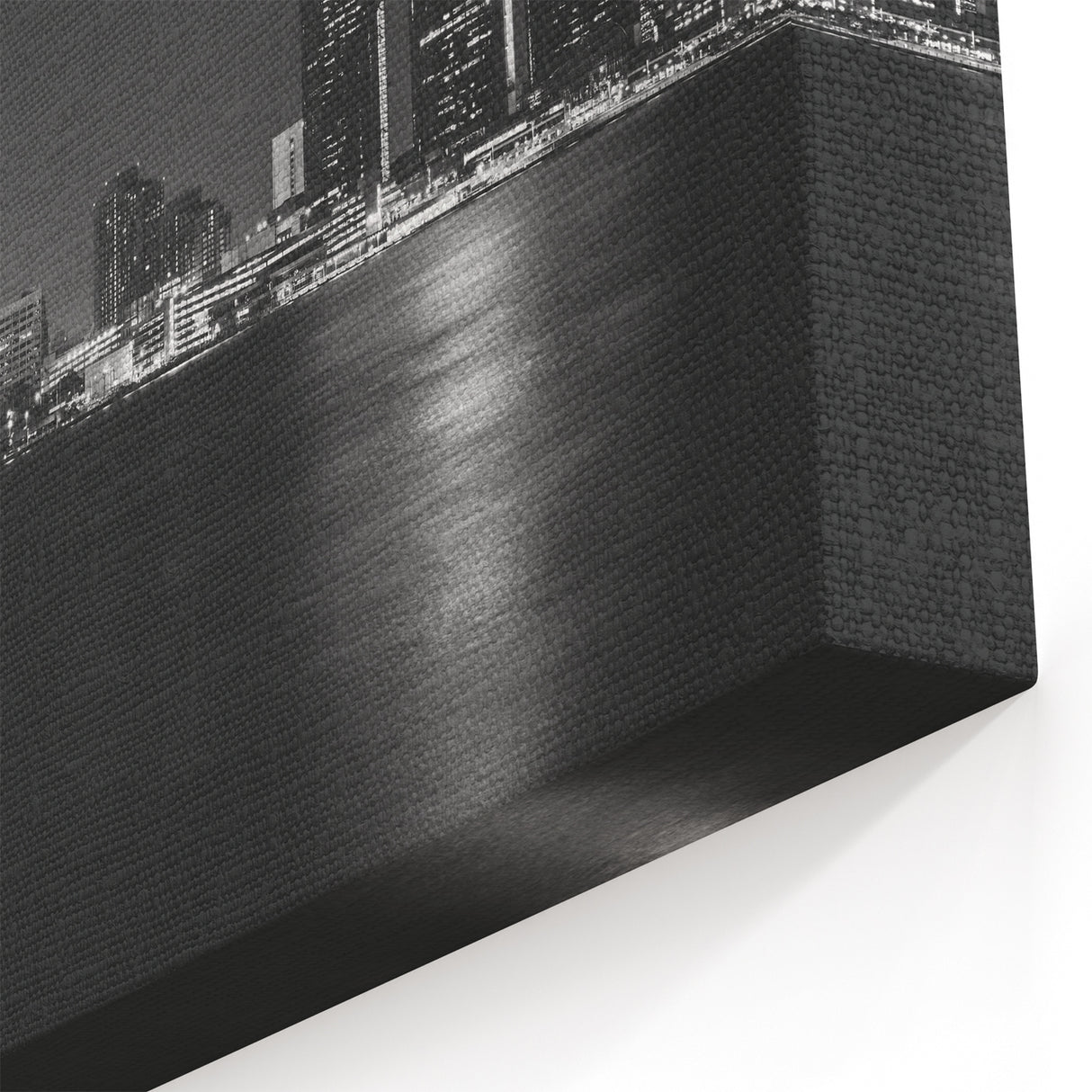 Black and White Detroit Skyline Art – Elegant Detroit Cityscape Print