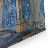 Porto Wall Art - Scenic Blue Tiles Cathedral Corridor