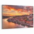 Porto Cityscape Prints - Sunset Over Ribeira Waterfront