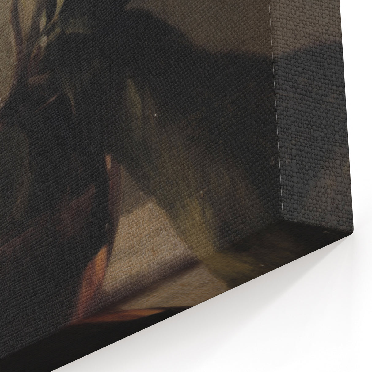 Dark Moody Still Life: White Flower in Vase Wall Art for Home Decor