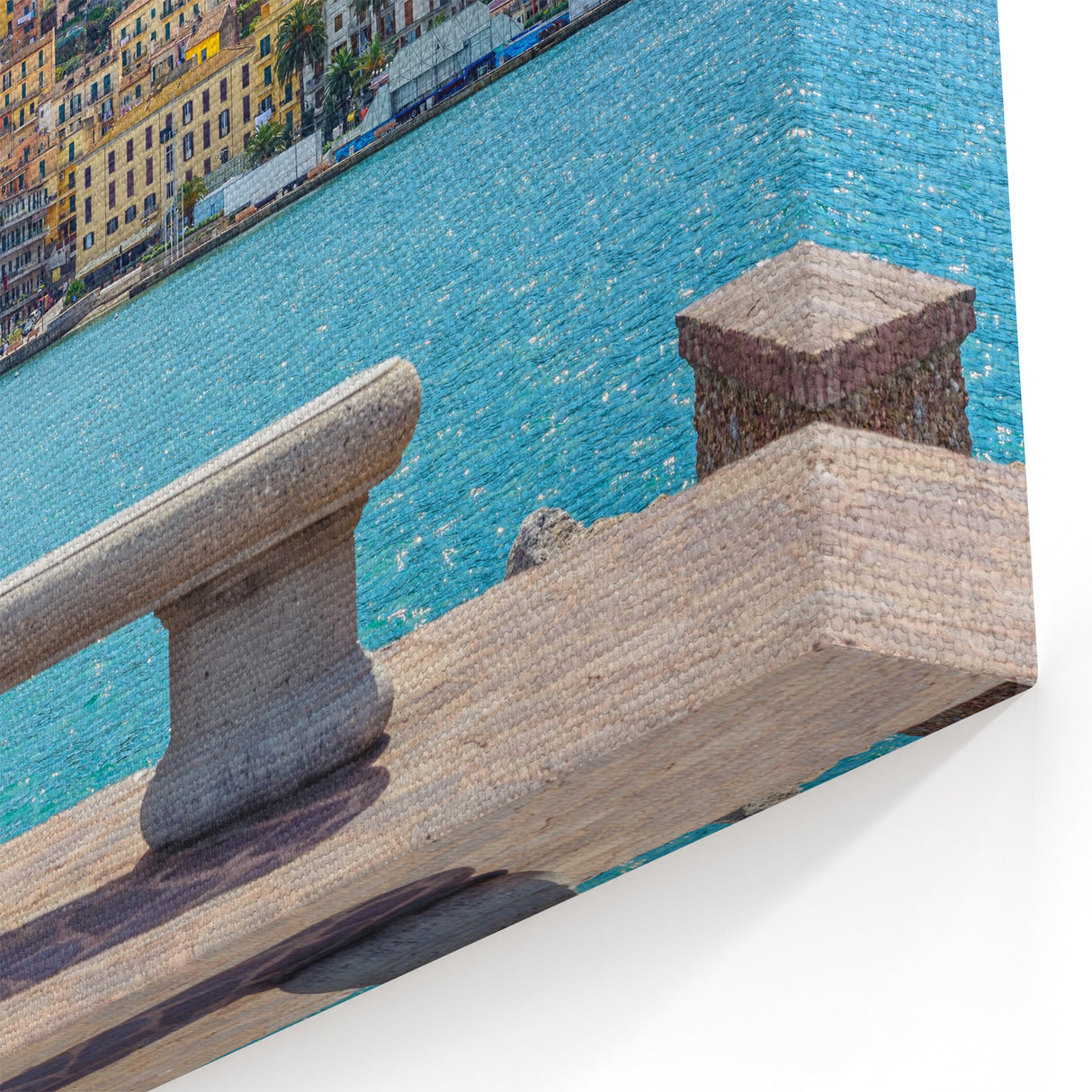 Porto Canvas Art - Vibrant Waterfront Hillside View