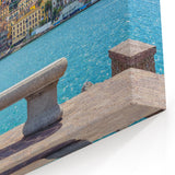 Porto Canvas Art - Vibrant Waterfront Hillside View