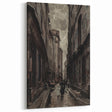 Moody Art Prints - Vintage Street Scene in Timeless Dark Tones