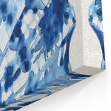 Coastal Wall Art: Blue Seashell Illustration - Ocean-Inspired Nautical Print