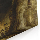 Dark Moody Wall Art - Forest Scene with Butterflies and Serpents
