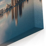 Serene Detroit Skyline Reflection – Elegant Cityscape Wall Art for Home