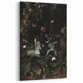 Dark Moody Wall Art - Enchanted Forest Scene with Butterflies & Leaves
