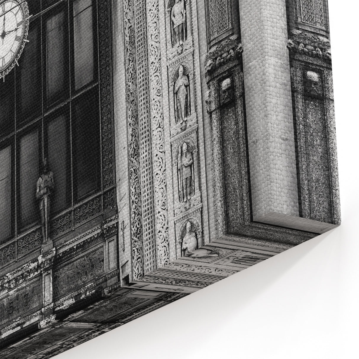 Black and White Detroit Architecture – Elegant City Landmark Wall Art
