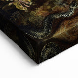Dark Moody Wall Art - Forest Scene with Butterflies and Woodland Creatures