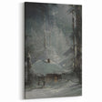 Dark Moody Wall Art - Enigmatic Cabin in Winter - Moody Art Prints