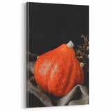 Autumn Harvest Pumpkin - Rustic Fall Wall Art