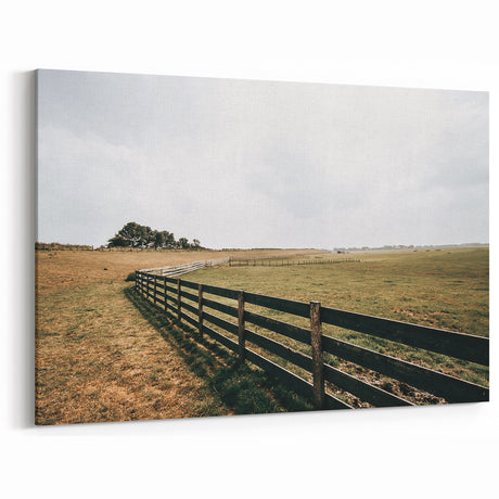 Open Fields Farmhouse Wall Art – Rustic Country Landscape Decor
