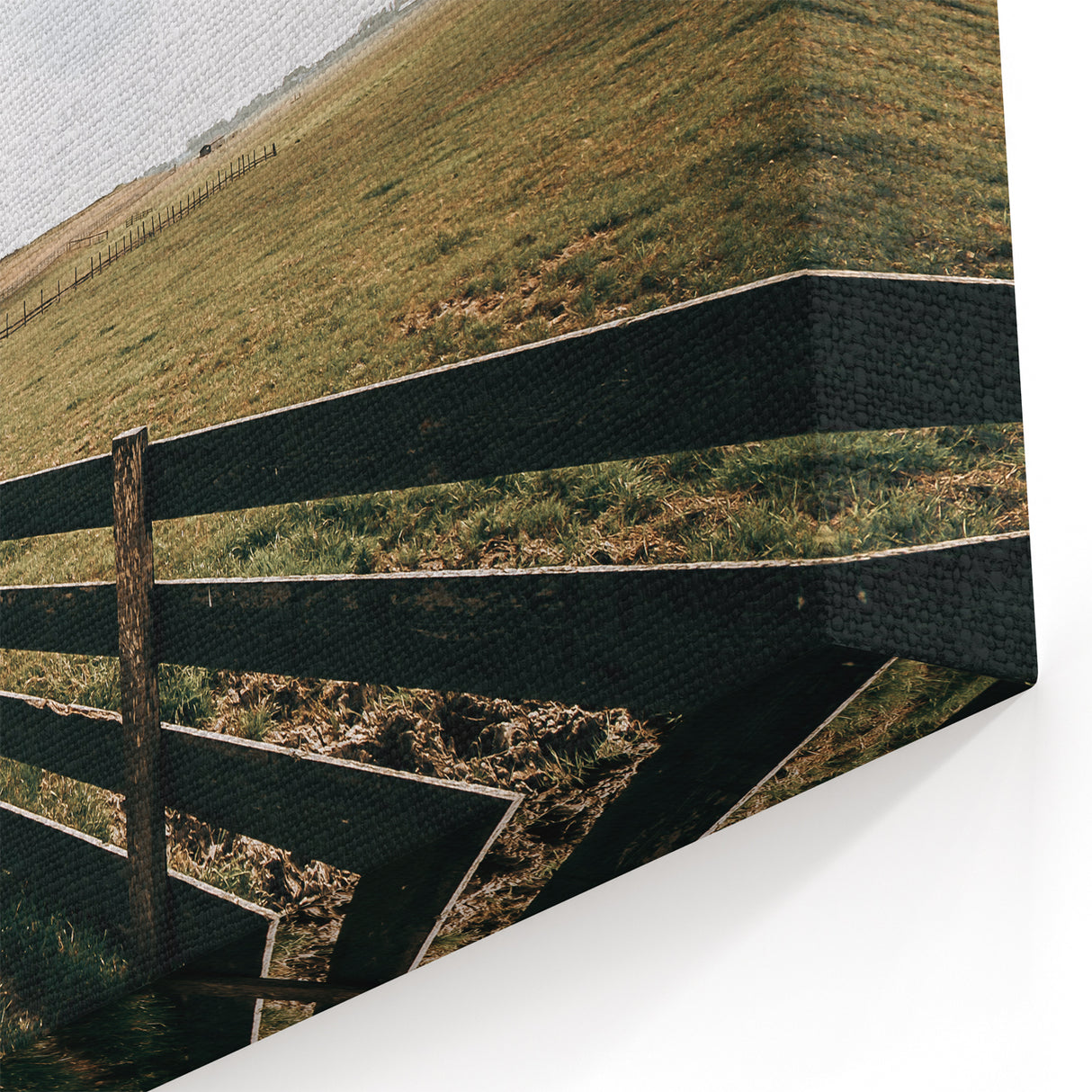 Open Fields Farmhouse Wall Art – Rustic Country Landscape Decor