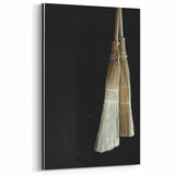 Traditional Broom Pair - Rustic Household Wall Art