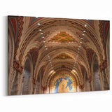 Intricate Detroit Architecture Art – Vibrant Historic Ceiling Wall Art