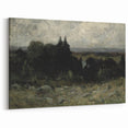 Dark Moody Wall Art - Misty Forest Landscape - Moody Art Prints