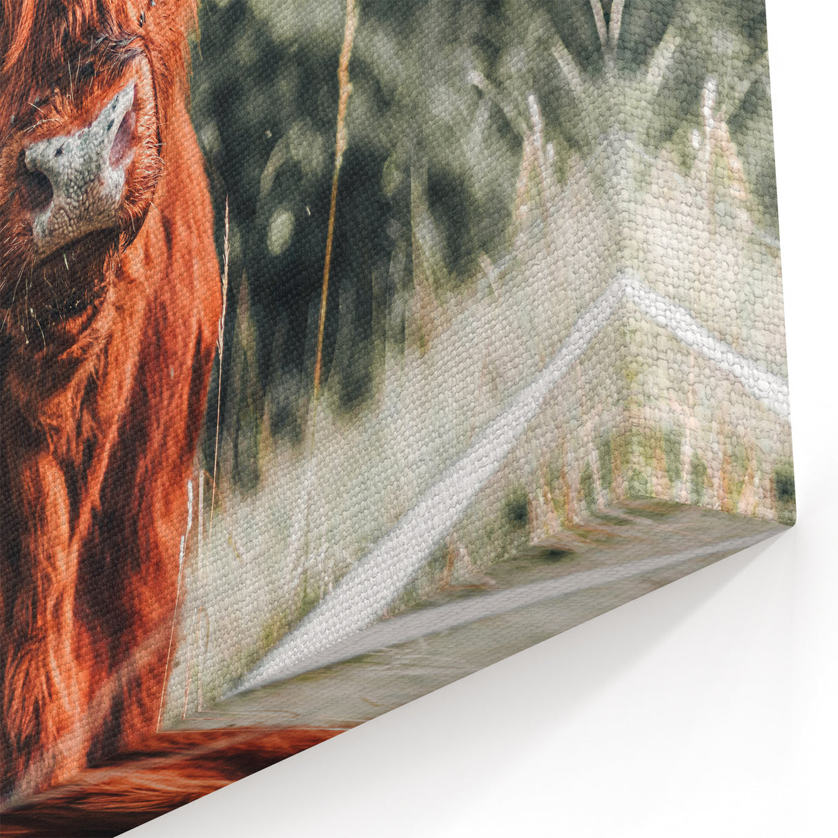 Rustic Highland Cow Wall Art – Farmhouse Country Style Decor