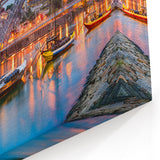 Scenic Porto Wall Art - Boats on Douro River at Twilight