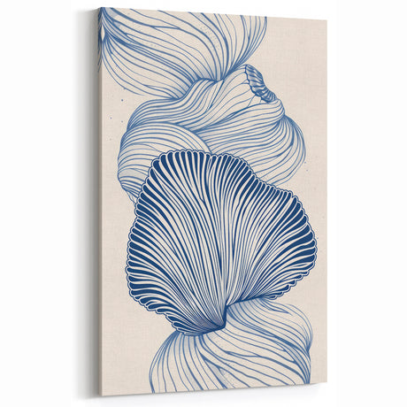 Oceanic Shells Abstract - Coastal Wall Art for Nautical Decor