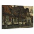 Timeless Dark Prints - Historic Street Scene with Rustic Charm