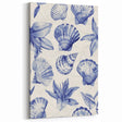 Seashell & Floral Pattern Art - Coastal Wall Decor for Nautical Homes