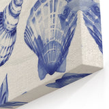 Seashell & Floral Pattern Art - Coastal Wall Decor for Nautical Homes